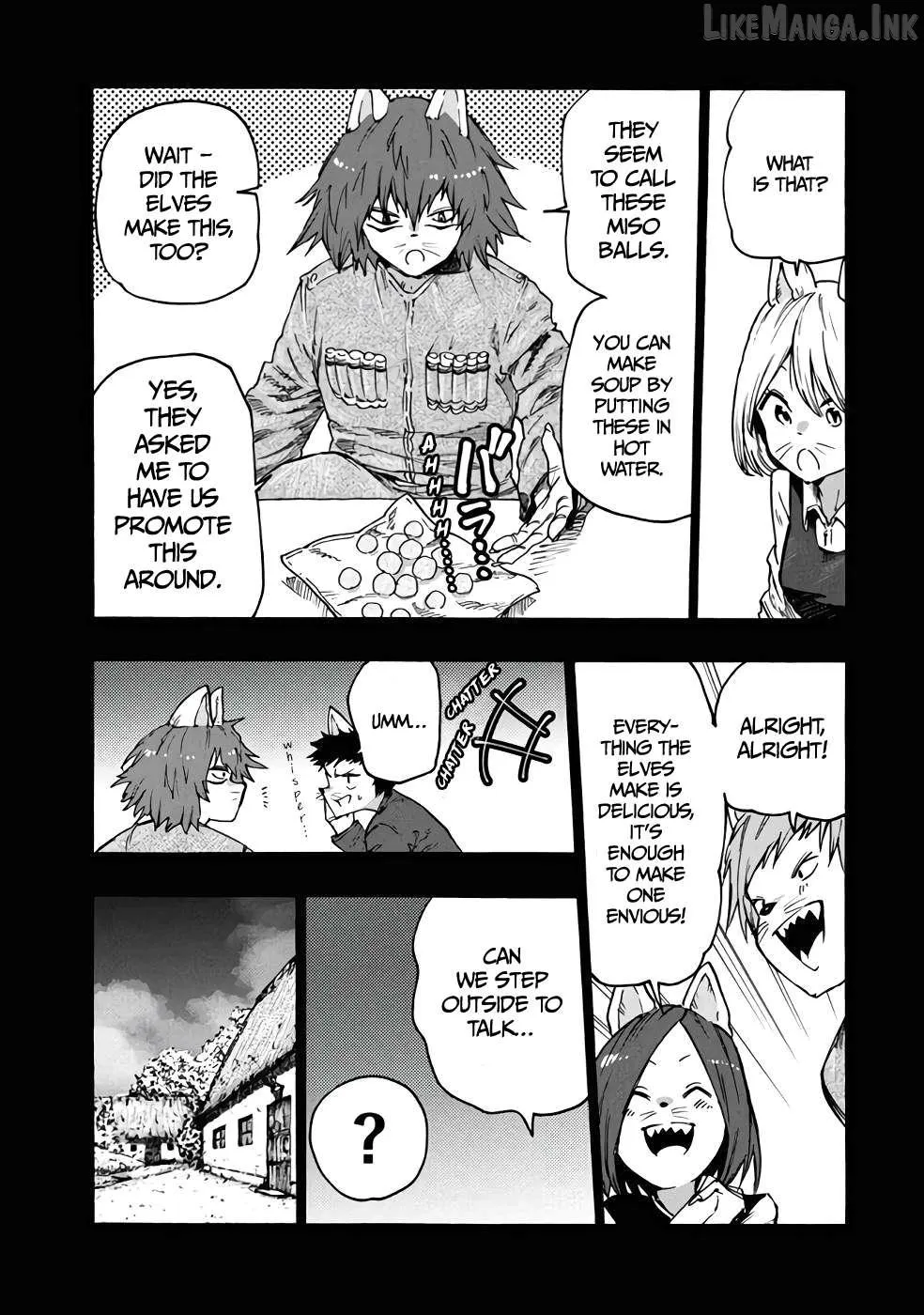 Mazumeshi Elf to Youbokugurashi Chapter 77 page 14 - 