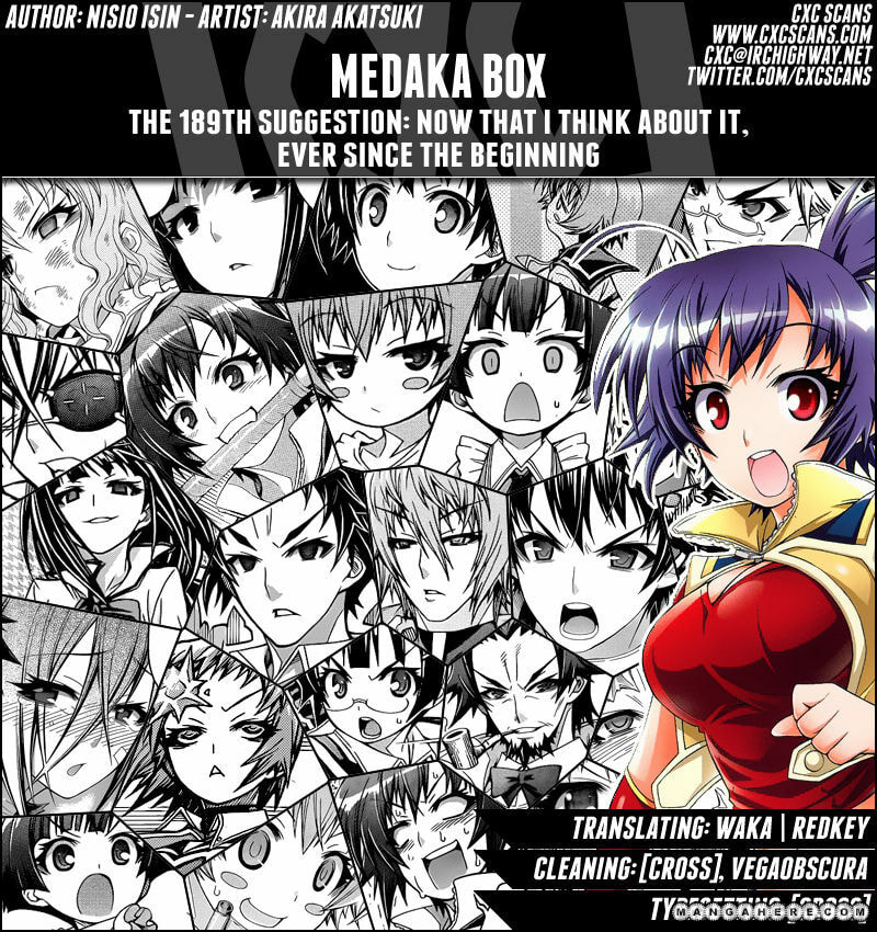 Medaka Box (Colored) Chapter 189 page 1 - 