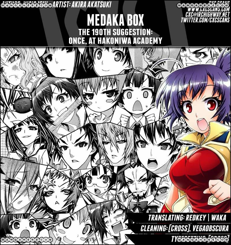Medaka Box (Colored) Chapter 190 page 1 - 