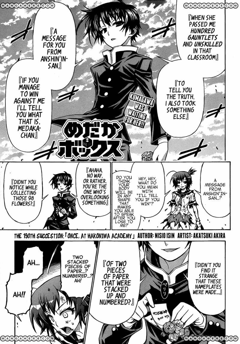 Medaka Box (Colored) Chapter 190 page 3 - 