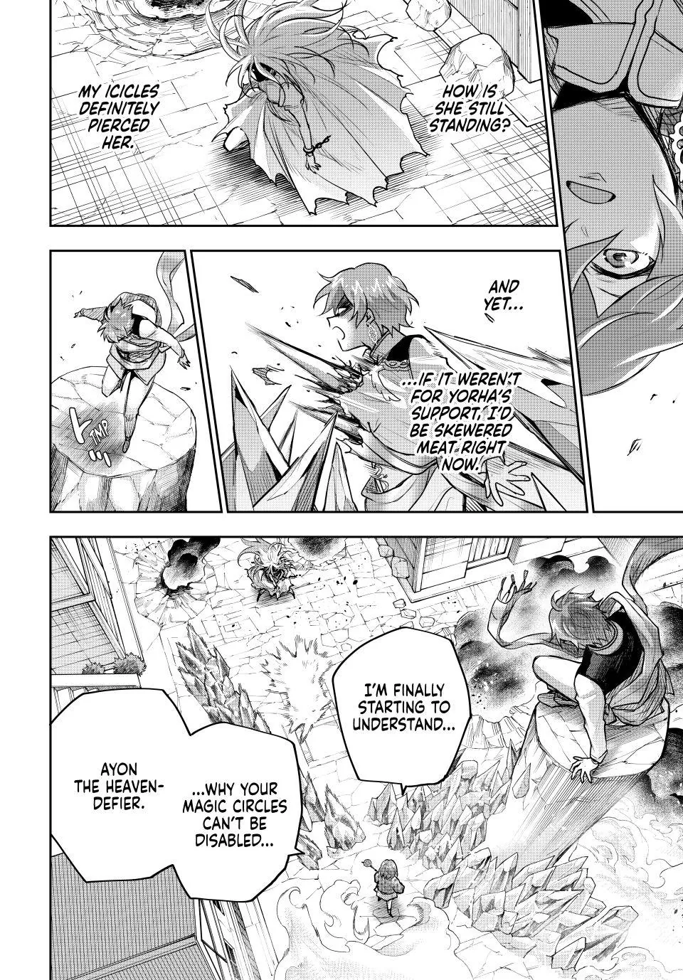 Mikata ga Yowasugite Hojo Mahou ni Tesshiteita Kyuutei Mahoushi, Tsuihou Sarete Saikyou wo Mezashimasu Chapter 215 page 10 - 