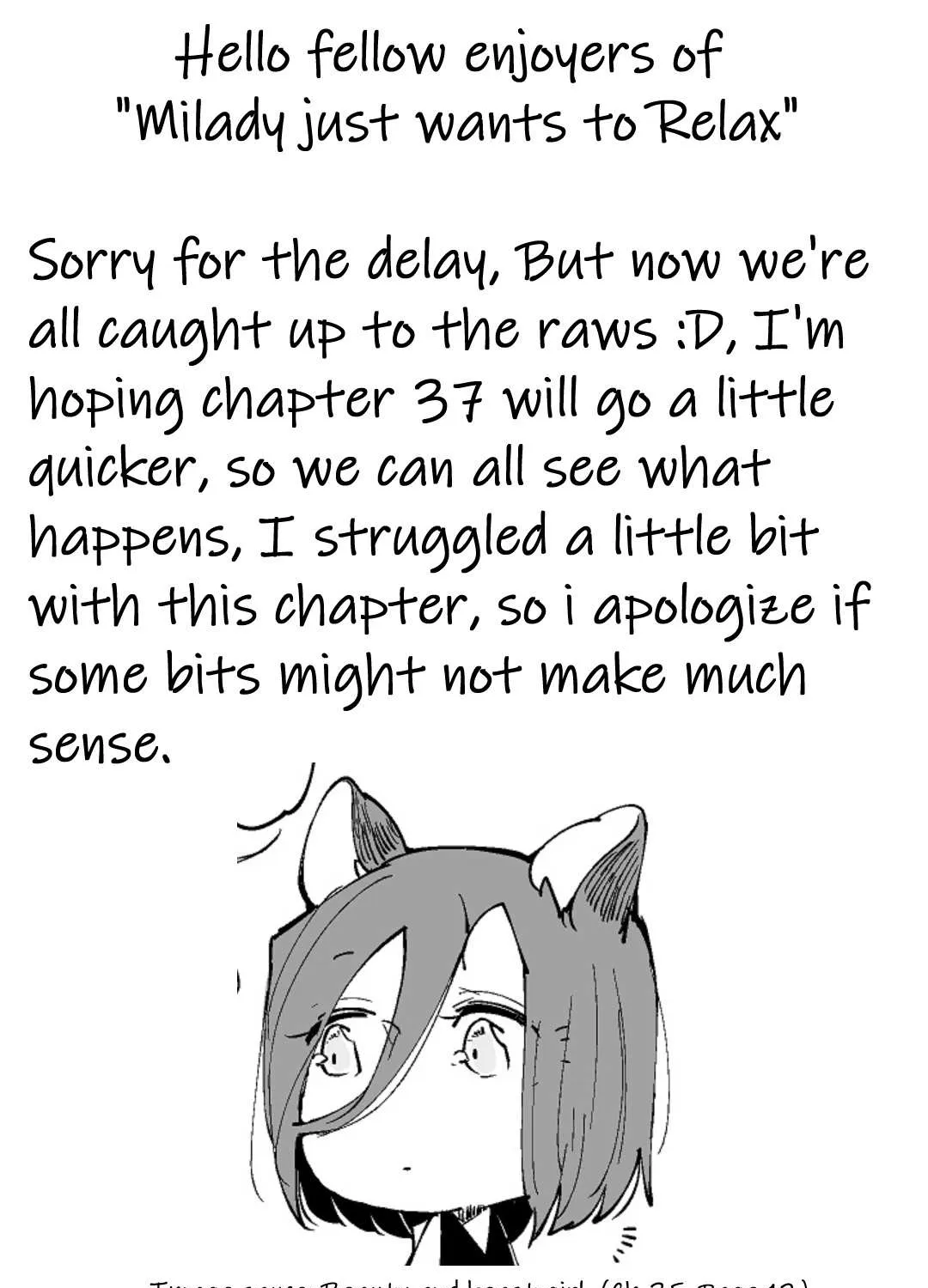 Milady Just Wants To Relax Chapter 36 page 1 - 