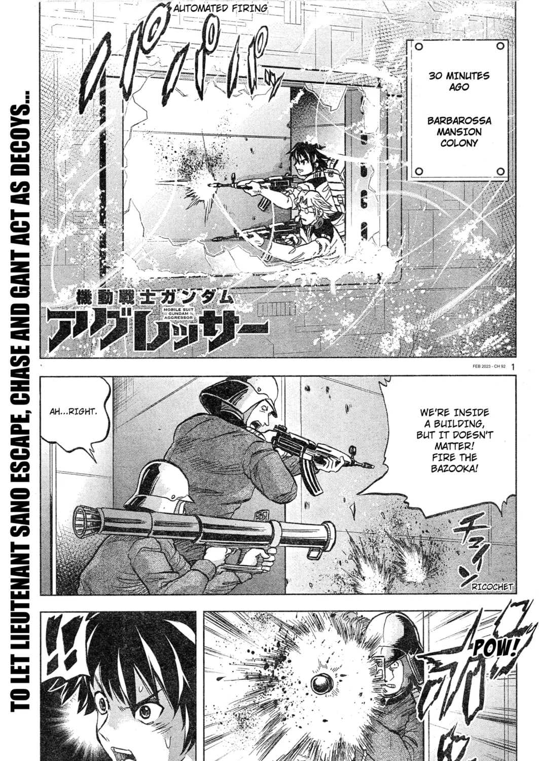 Mobile Suit Gundam Aggressor Chapter 92 page 1 - 