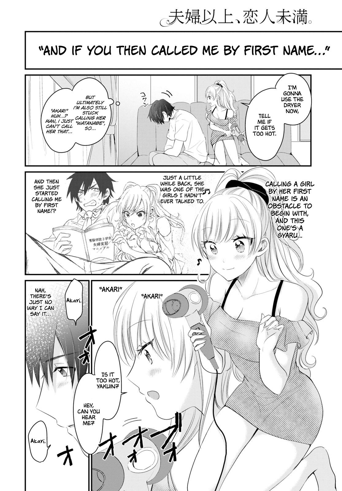More than a married couple, but not lovers. Chapter 11 page 20 - 