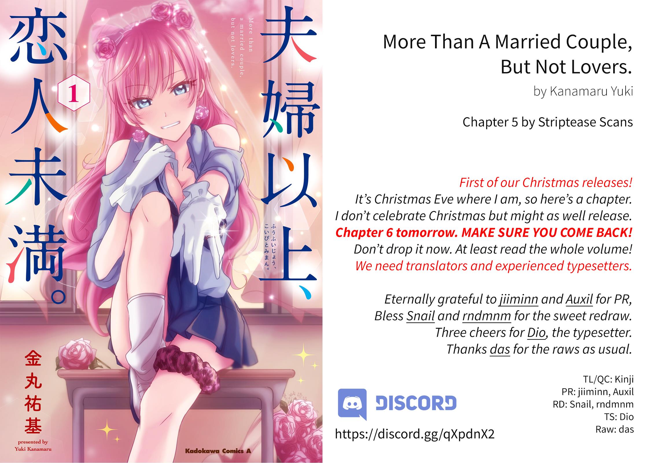 More than a married couple, but not lovers. Chapter 5 page 1 - 