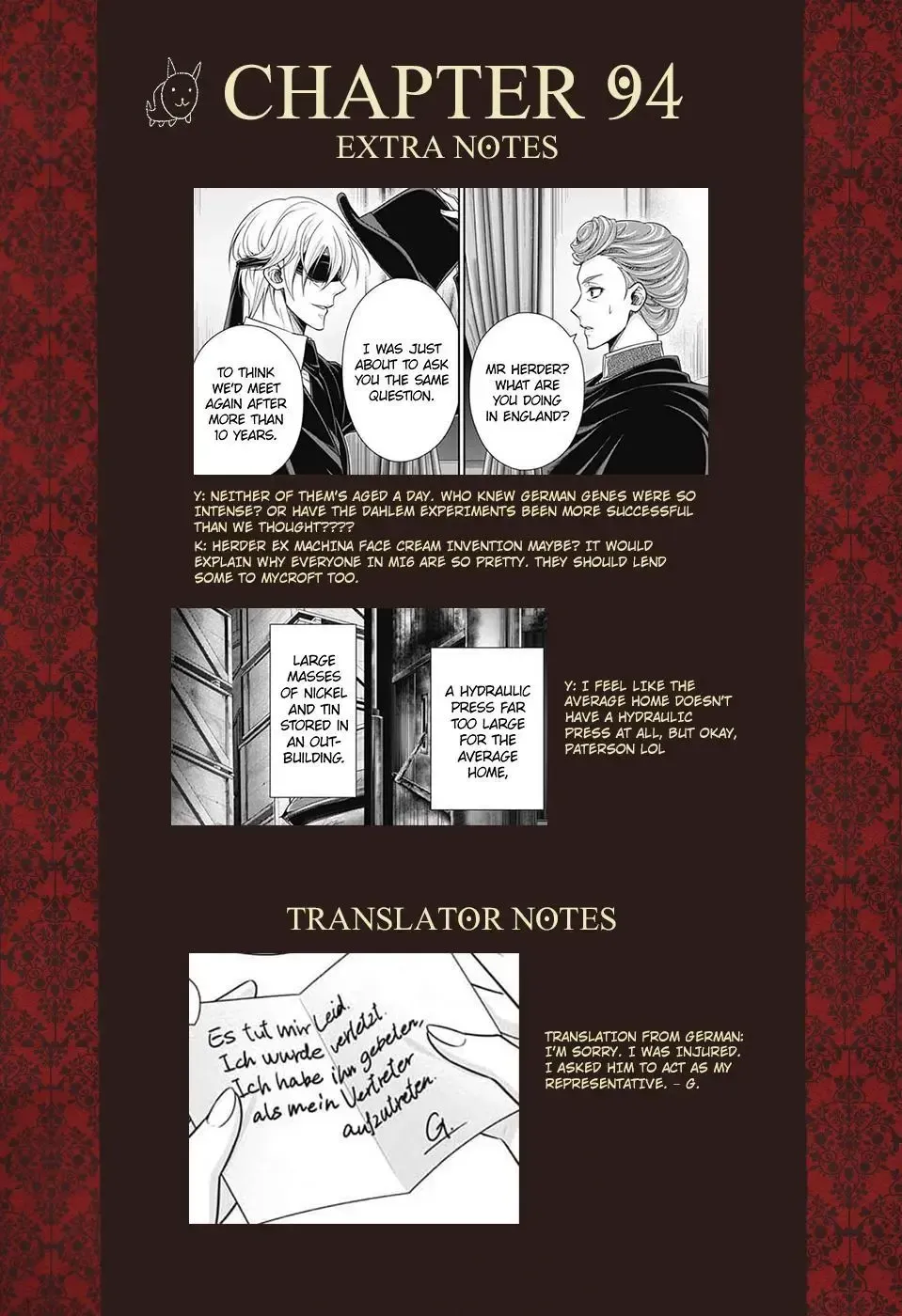 Moriarty the Patriot Chapter 94 page 38 - 