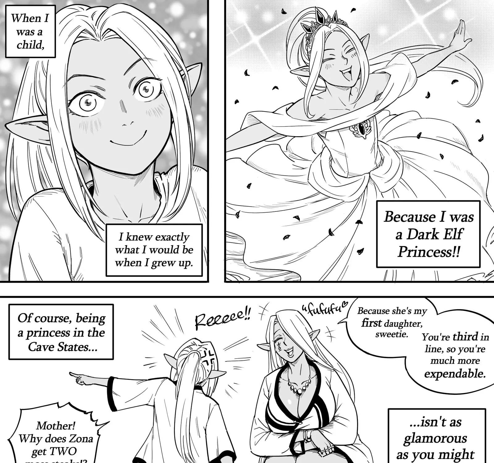 My Dark Elf Step Sister Won't Leave Me Alone Chapter 2 page 1 - 