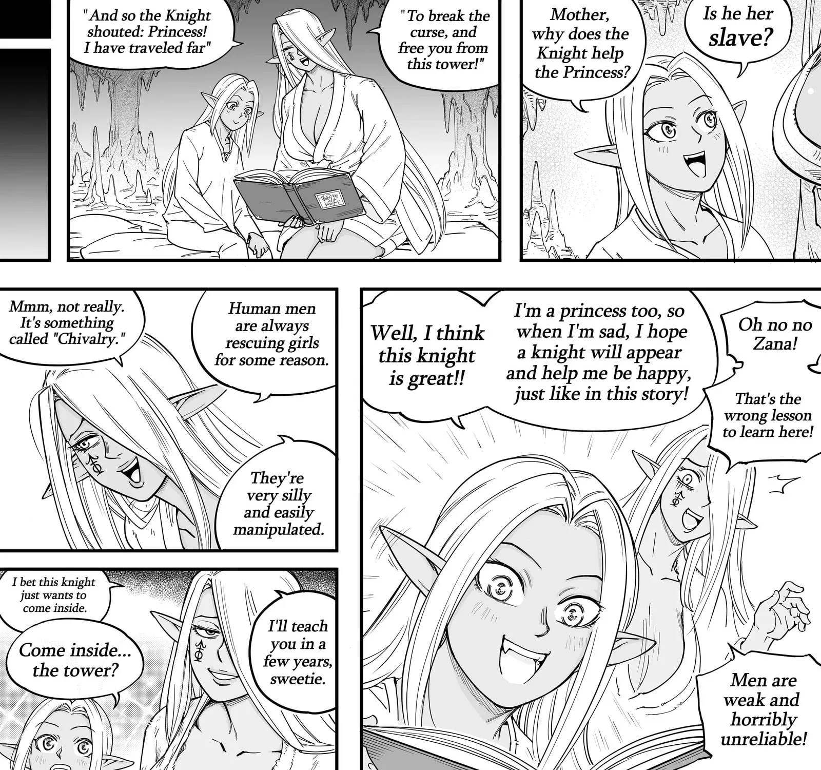 My Dark Elf Step Sister Won't Leave Me Alone Chapter 2 page 55 - 