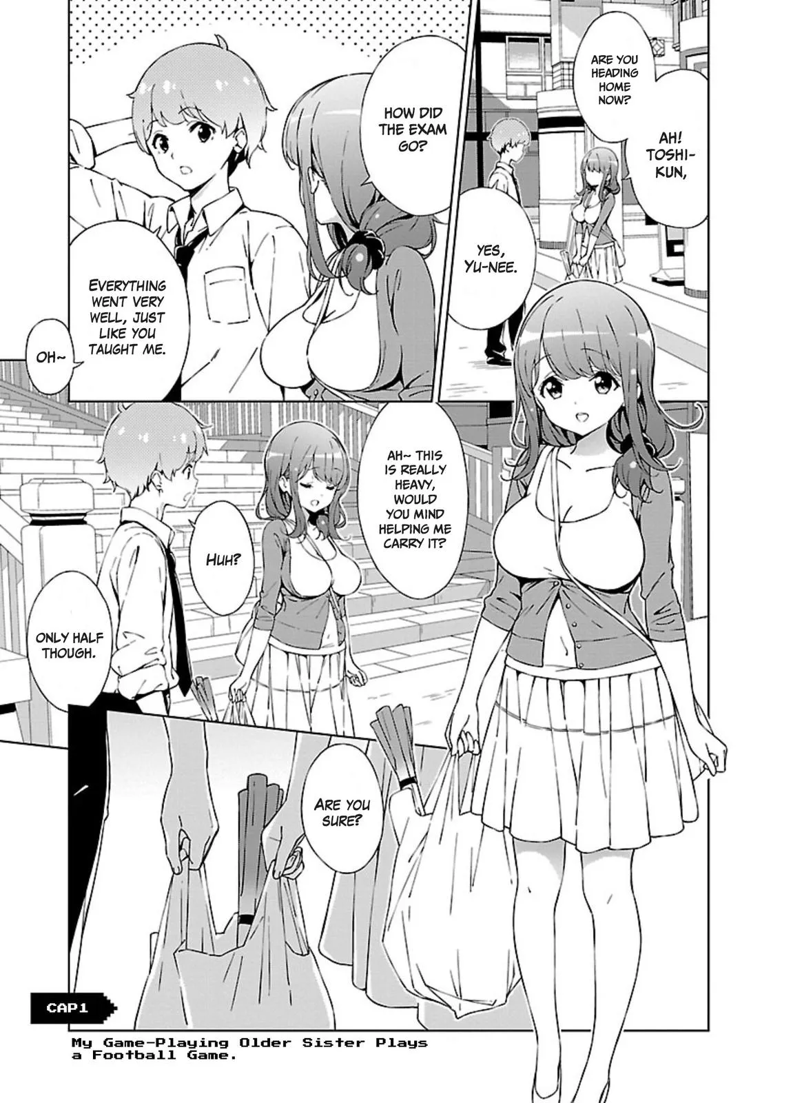 My Oneechan's Personality Changes When She Plays Games. Chapter 1 page 1 - 
