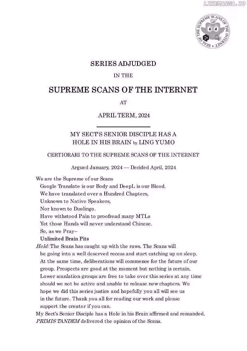 My Sect's Senior Disciple Has a Hole in His Brain Chapter 503 page 9 - 