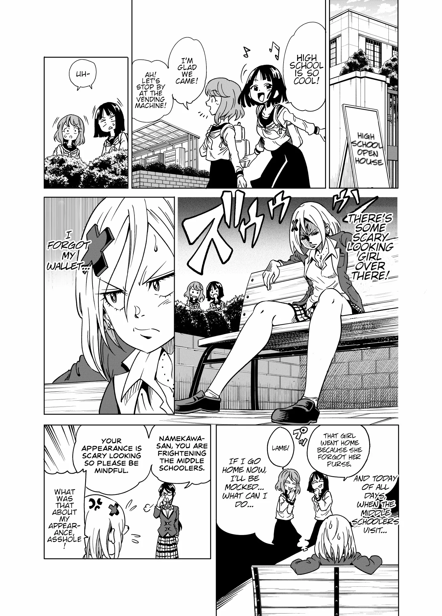 Namekawa-san Won’t Be Bullied (Web Comic) Chapter 9 page 1 - 