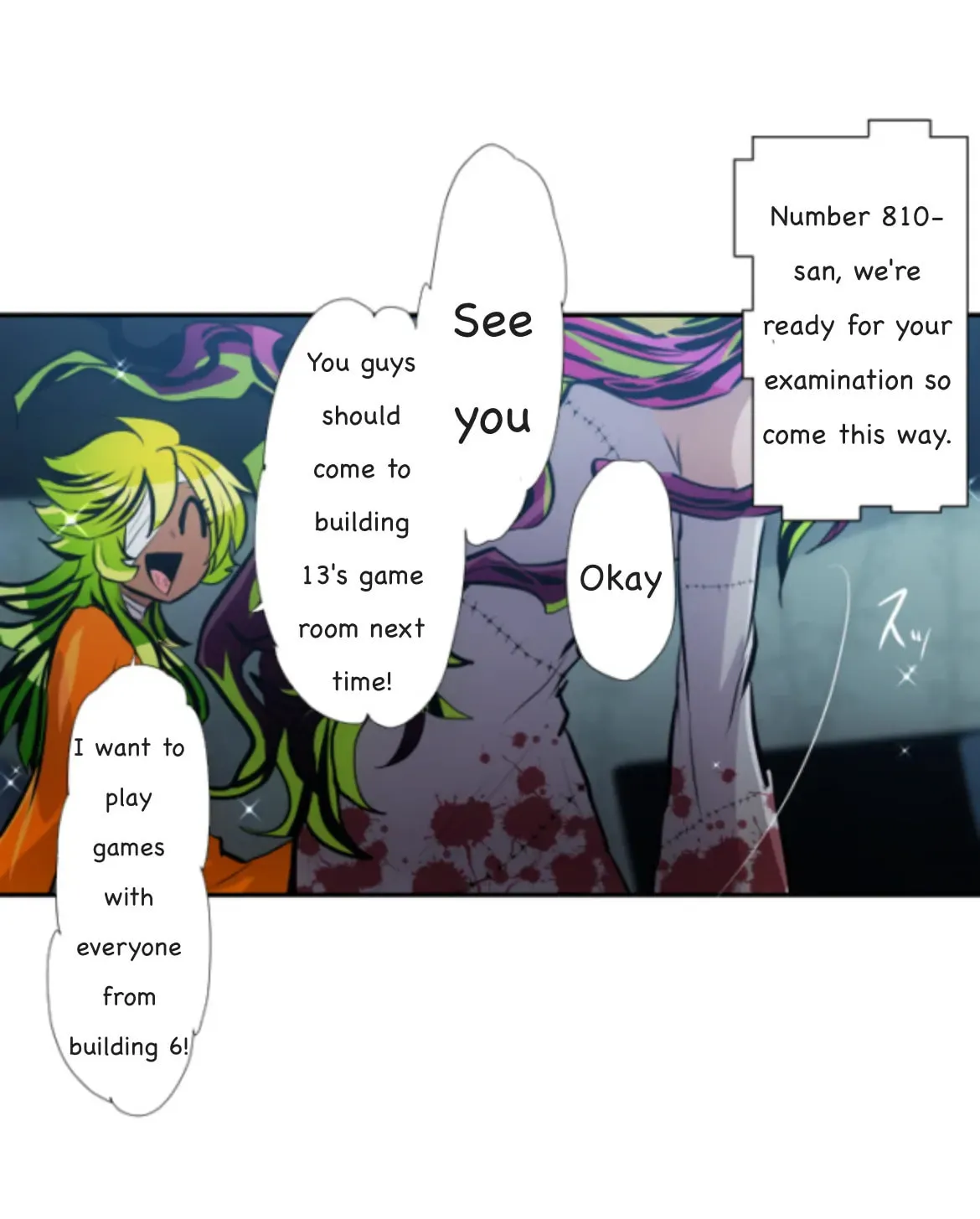 Nanbaka (Colored) Chapter 348 page 15 - 