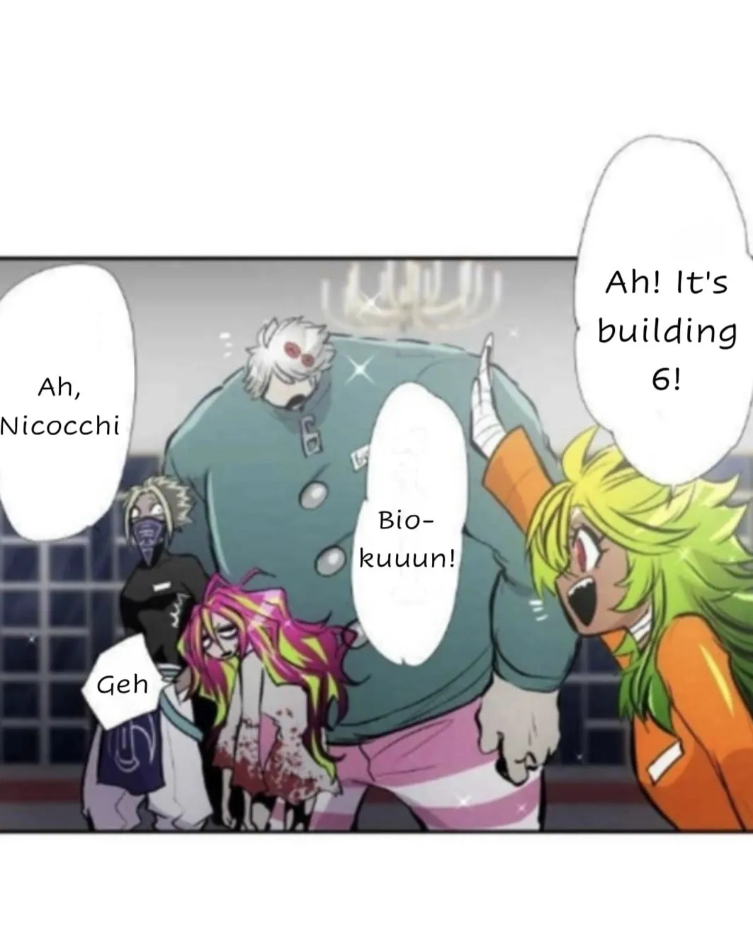 Nanbaka (Colored) Chapter 384 page 57 - 