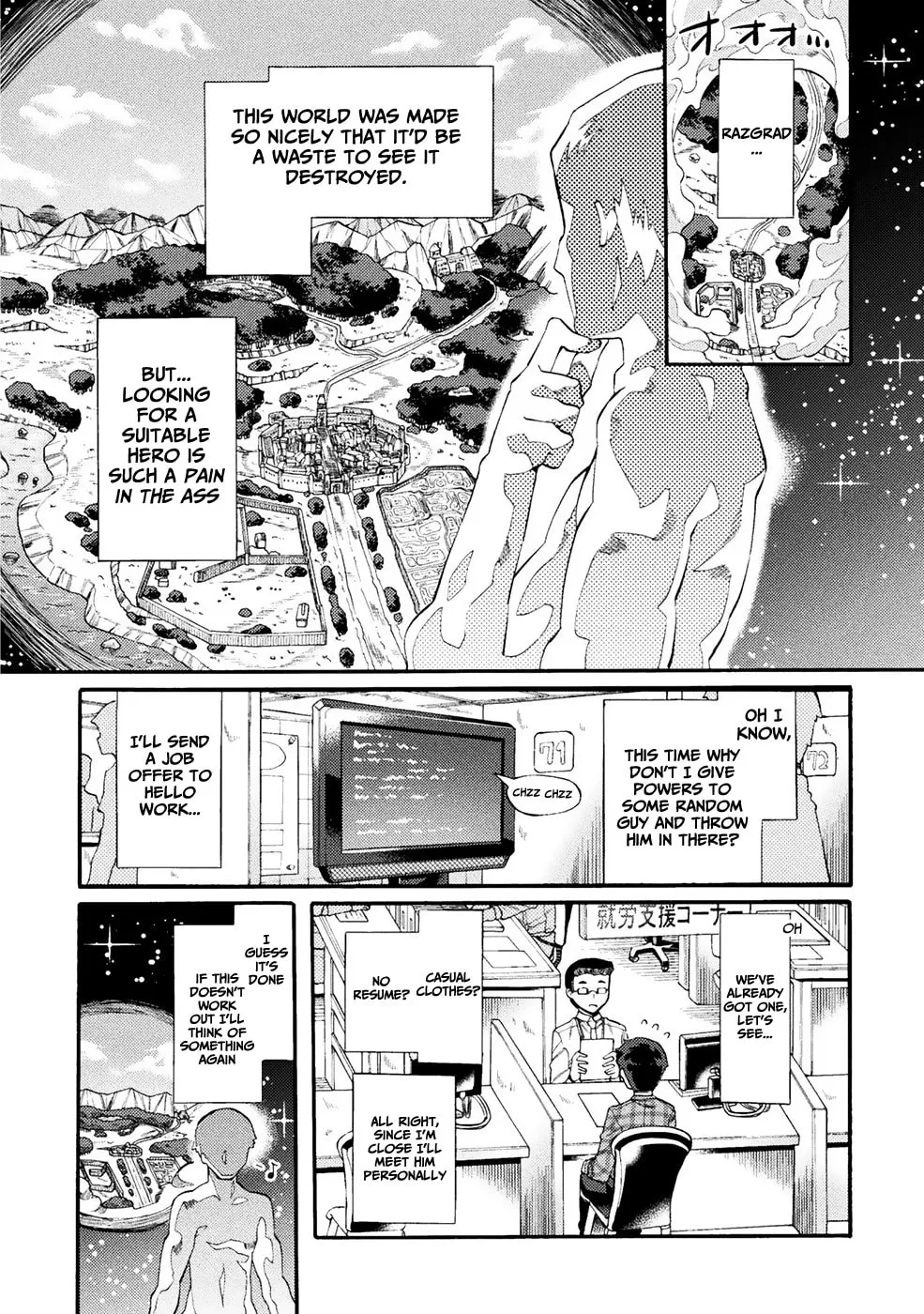 NEET dakedo Hello Work ni Ittara Isekai ni Tsuretekareta Chapter 1 page 2 - 