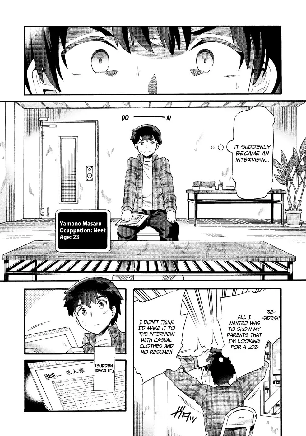 NEET dakedo Hello Work ni Ittara Isekai ni Tsuretekareta Chapter 1 page 4 - 