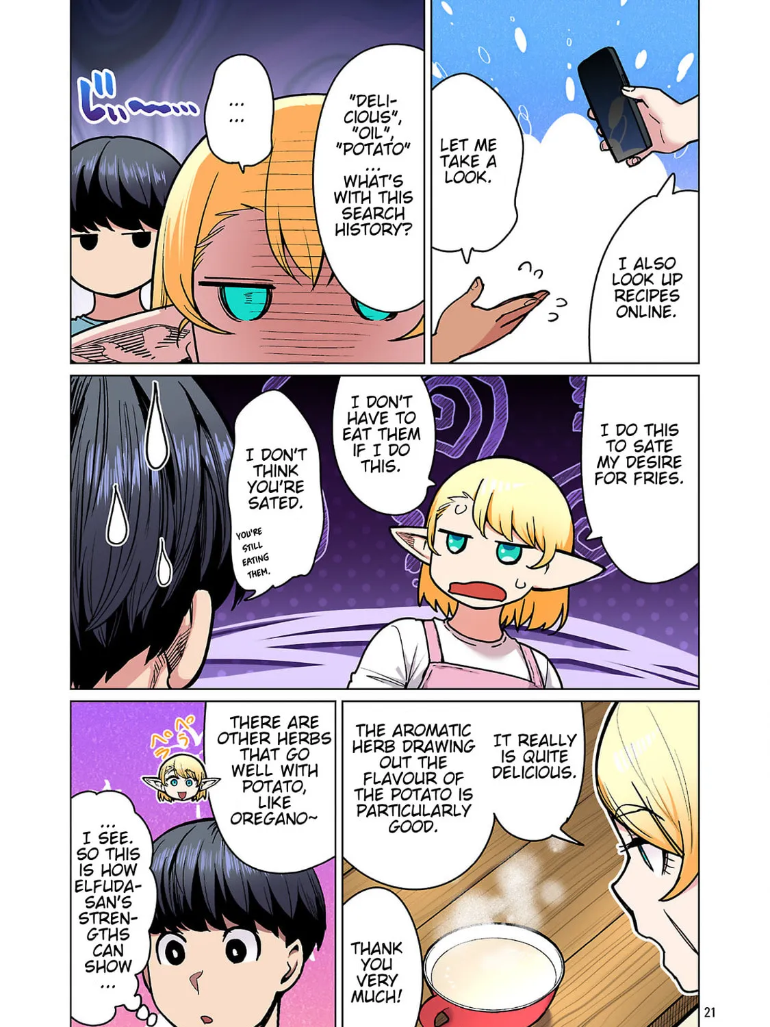New Elf Can't on a Diet. (Colored) Chapter 24 page 43 - 
