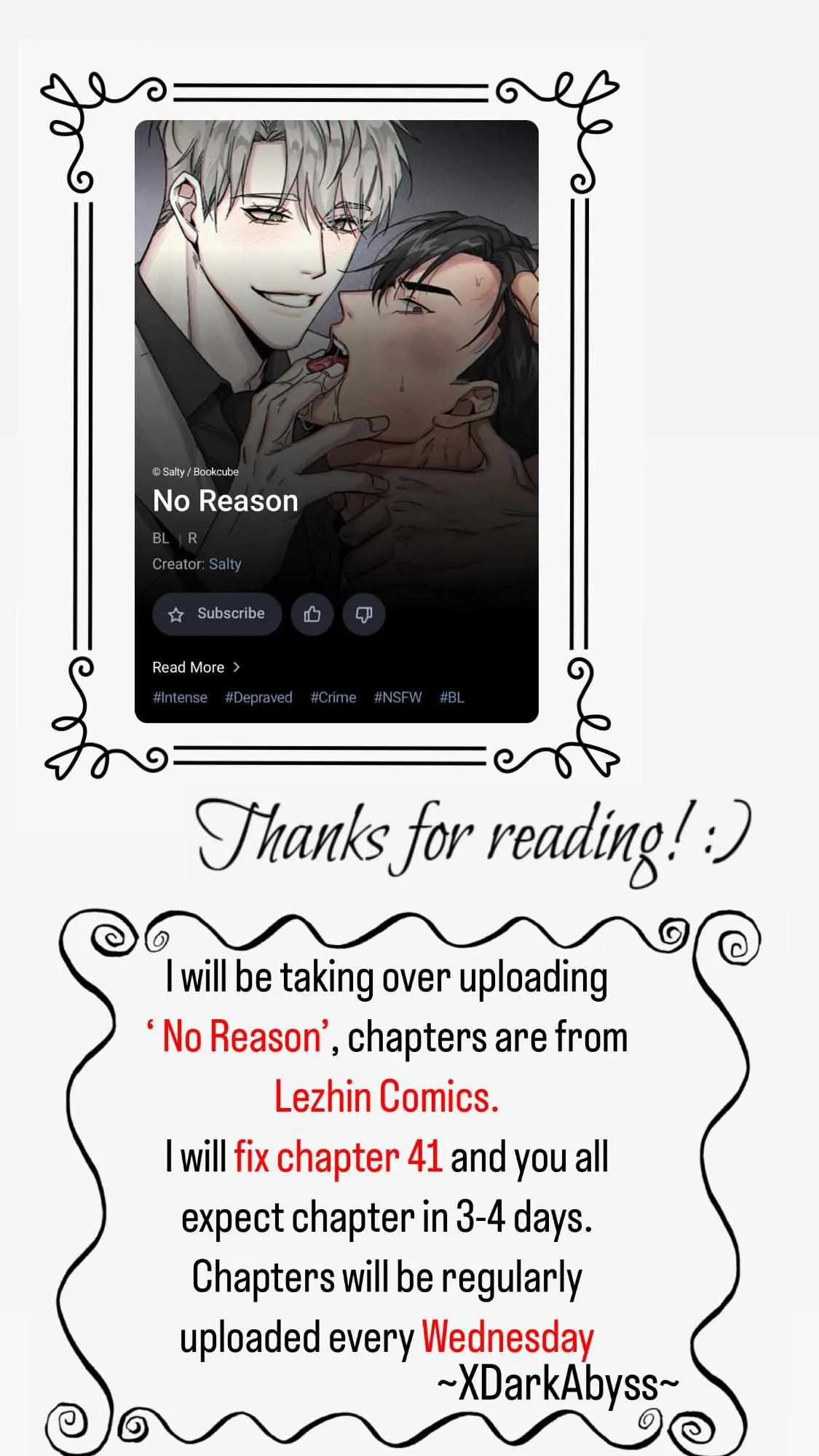 No Reason Chapter 41.99 page 1 - 