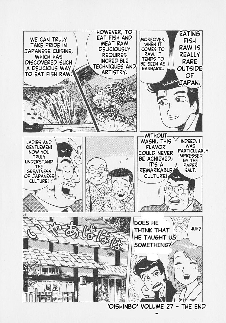 Oishinbo Chapter 253 page 22 - 