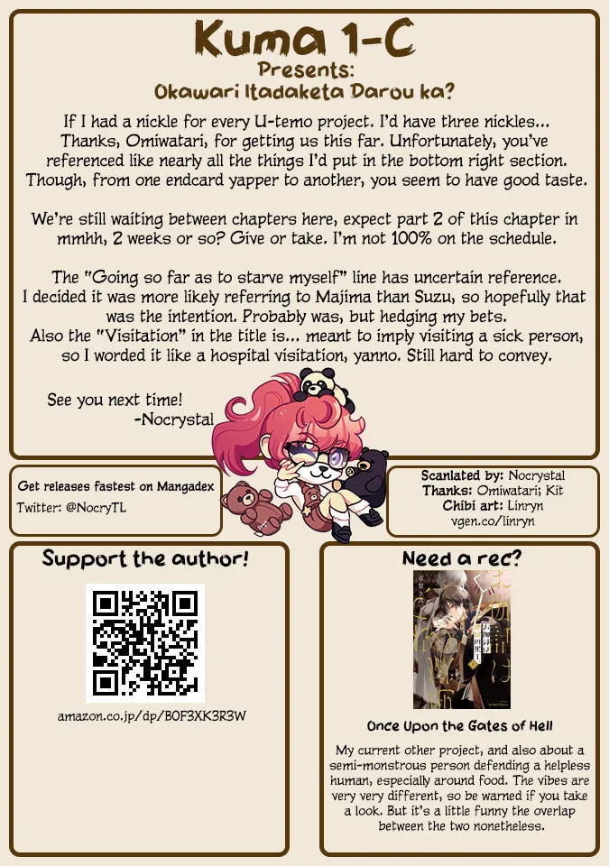 Okawari Itadaketa Darouka? Chapter 8.1 page 18 - 