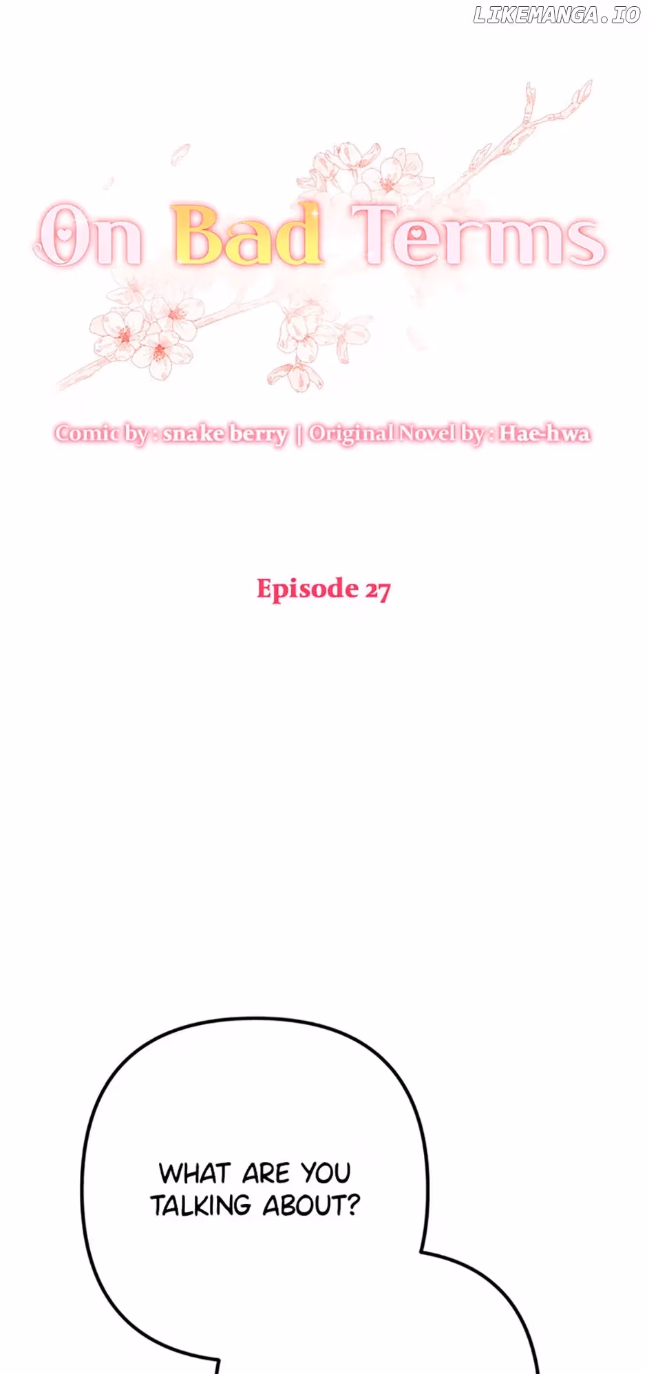 On Bad Terms Chapter 27 page 1 - 