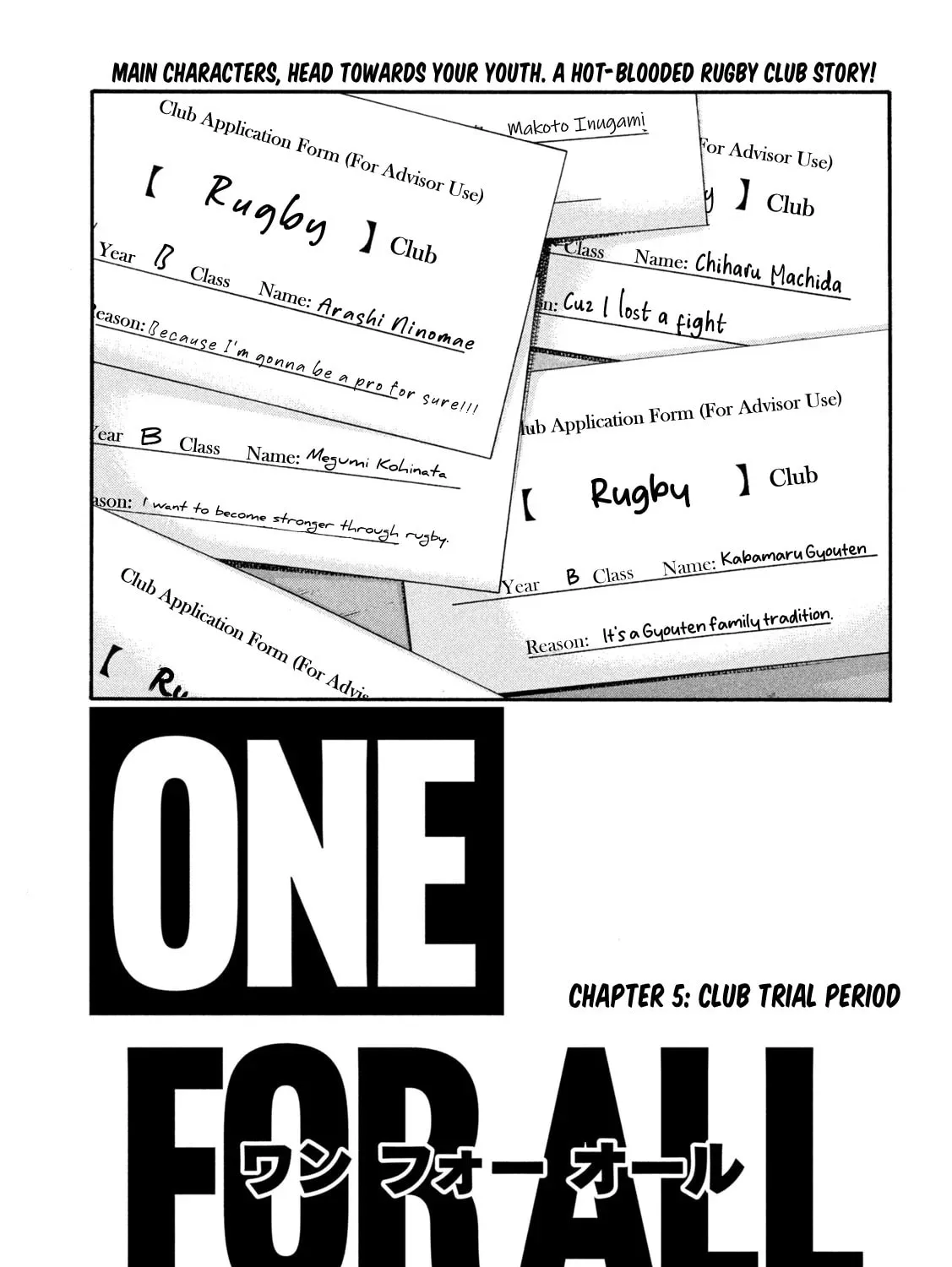 ONE FOR ALL Chapter 5 page 1 - 
