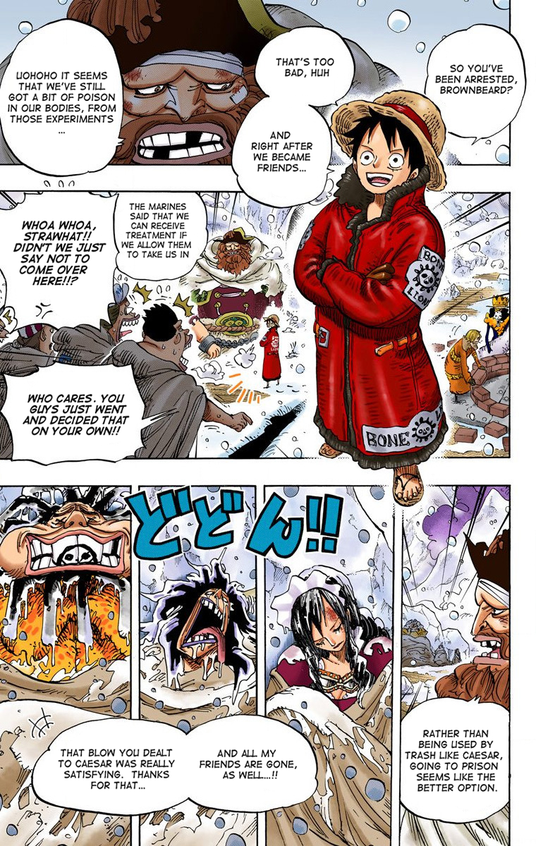 One Piece (Official Colored) Chapter 696 page 4 - 