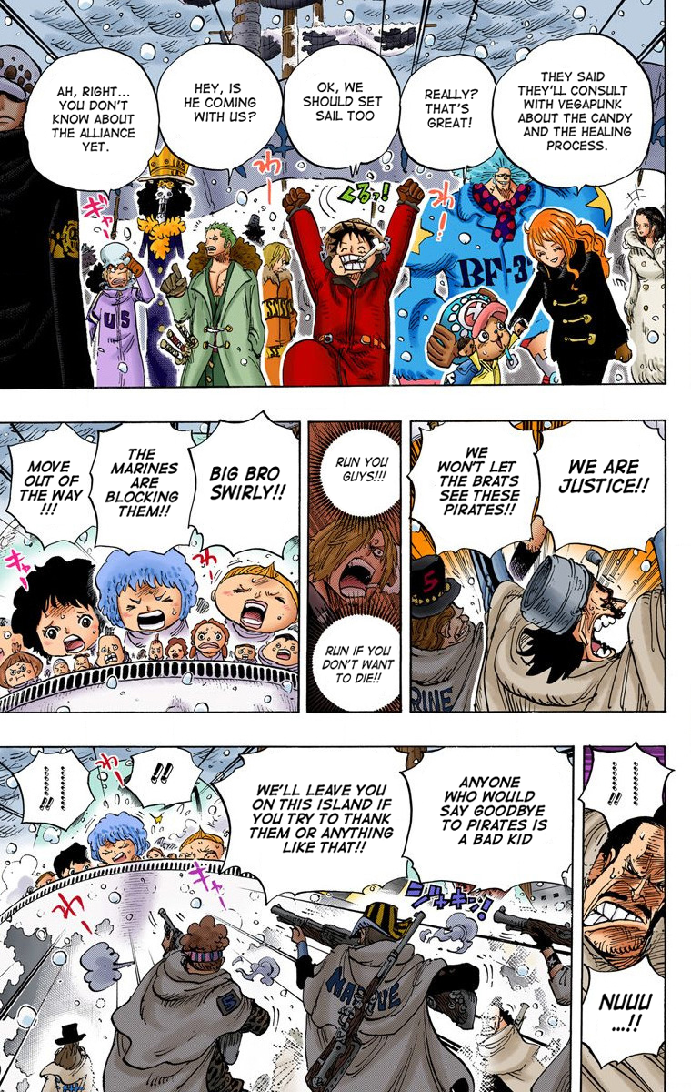 One Piece (Official Colored) Chapter 697 page 8 - 