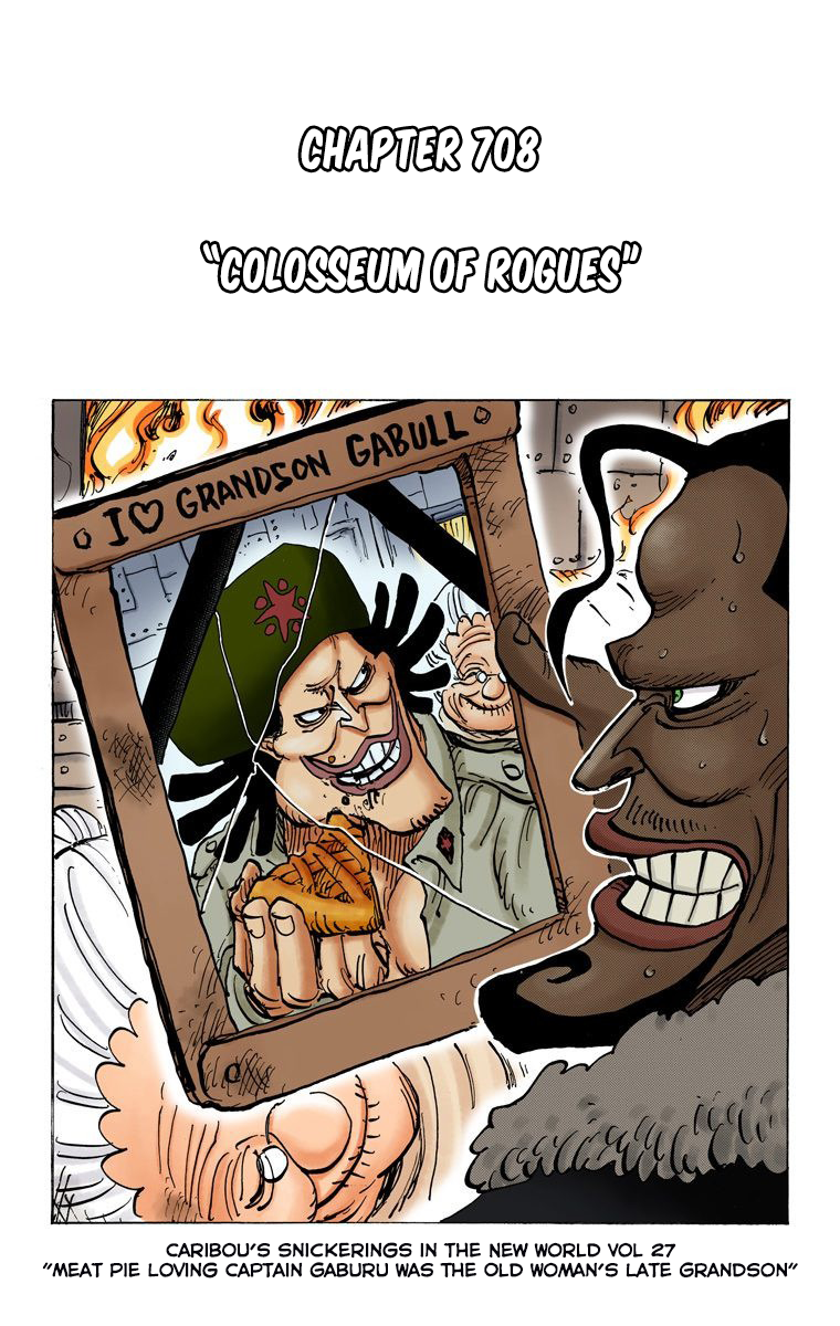 One Piece (Official Colored) Chapter 708 page 2 - 