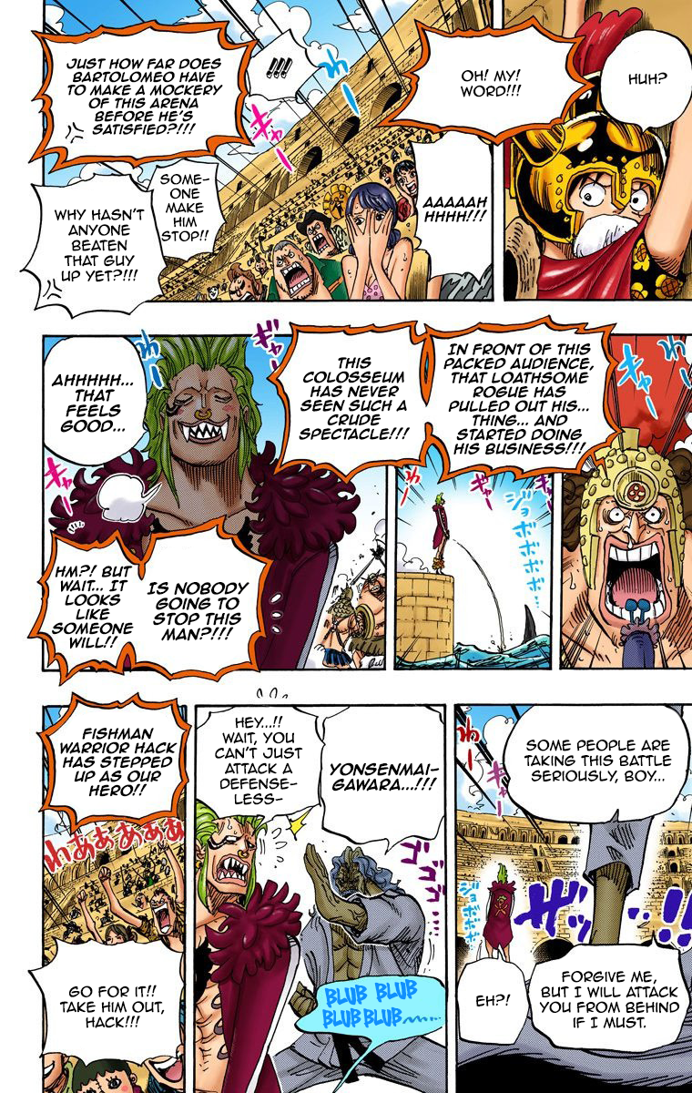 One Piece (Official Colored) Chapter 708 page 15 - 