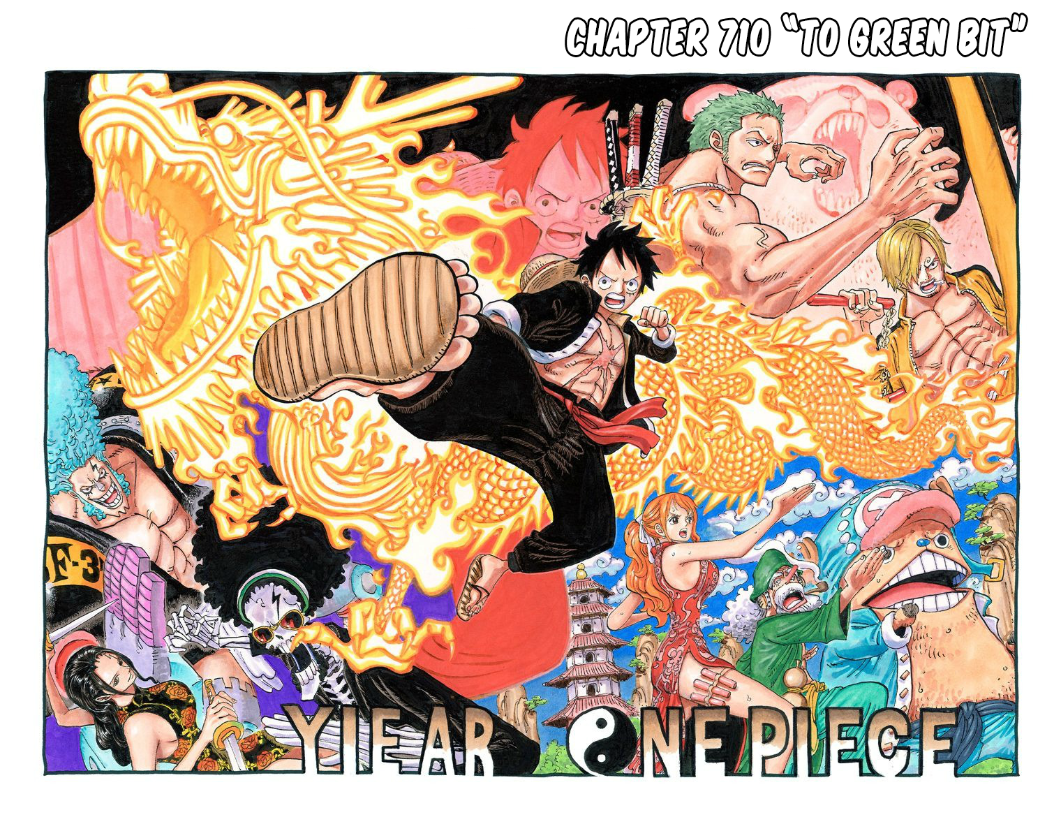 One Piece (Official Colored) Chapter 710 page 2 - 
