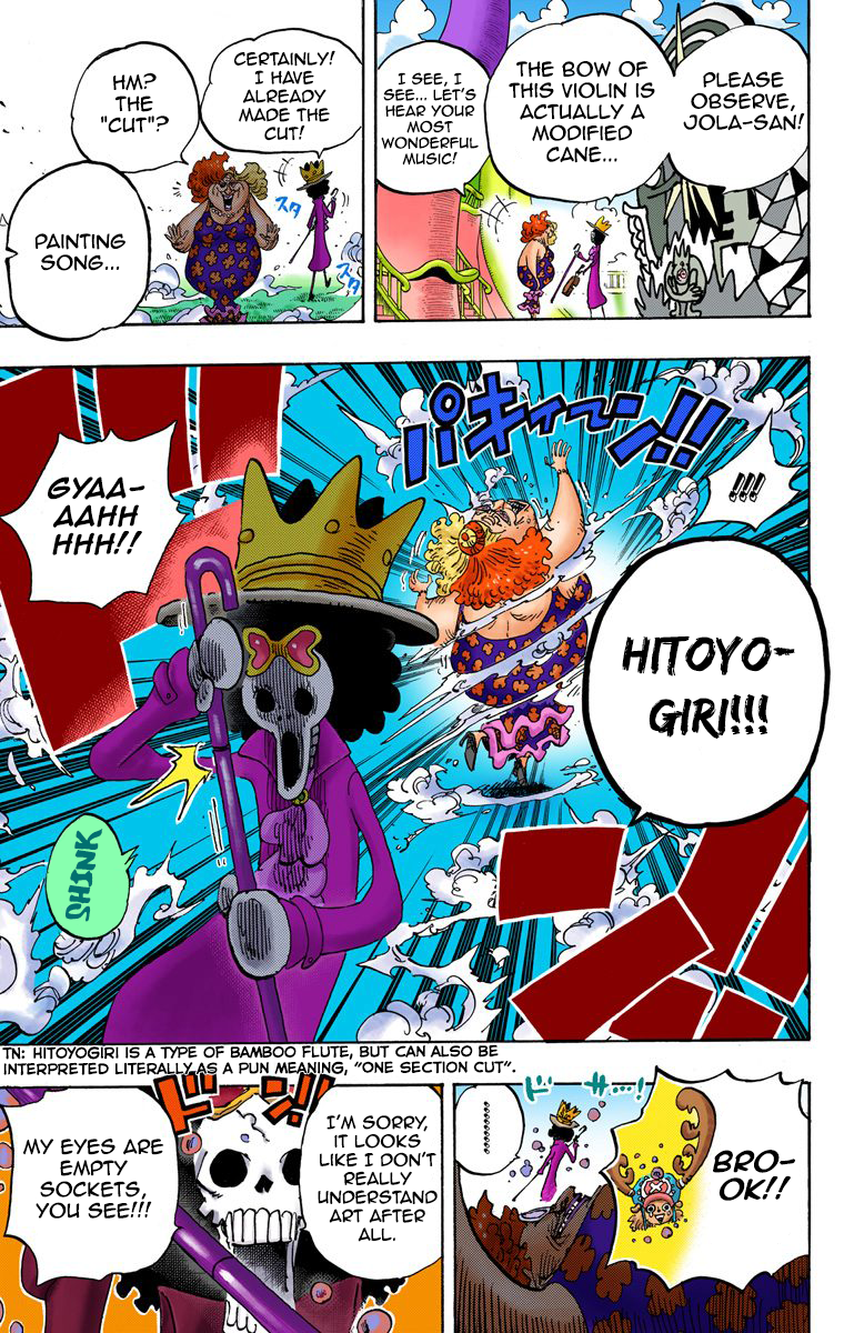 One Piece (Official Colored) Chapter 722 page 22 - 