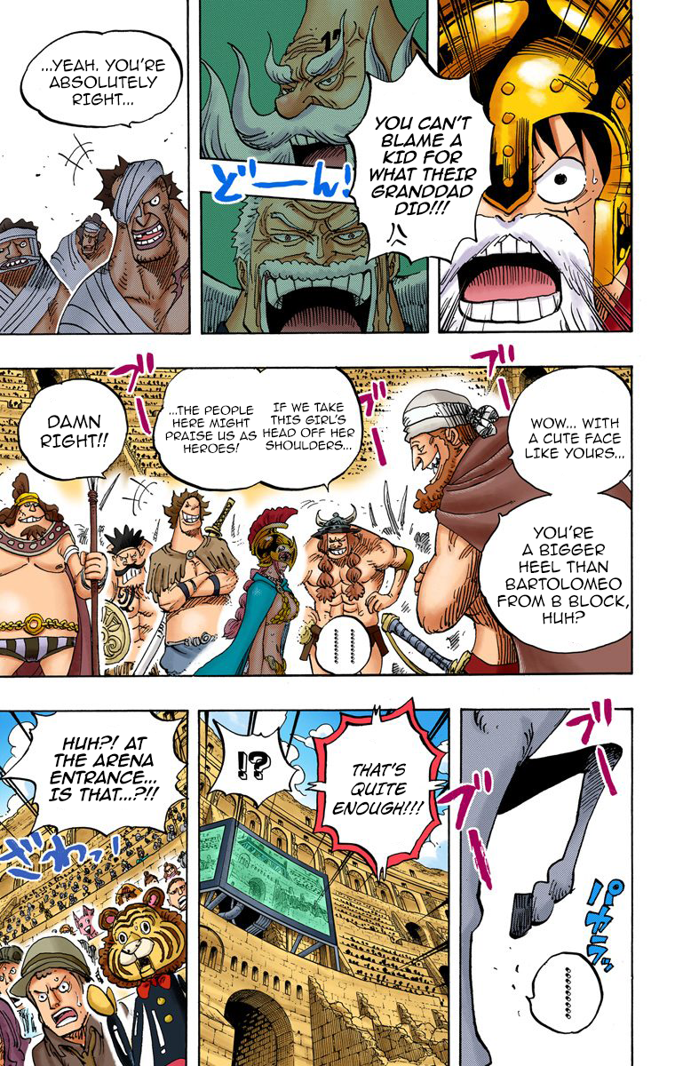 One Piece (Official Colored) Chapter 722 page 9 - 