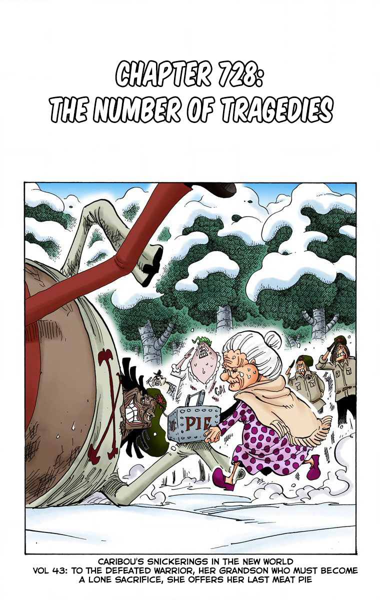One Piece (Official Colored) Chapter 728 page 2 - 