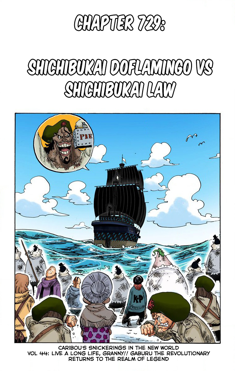 One Piece (Official Colored) Chapter 729 page 2 - 