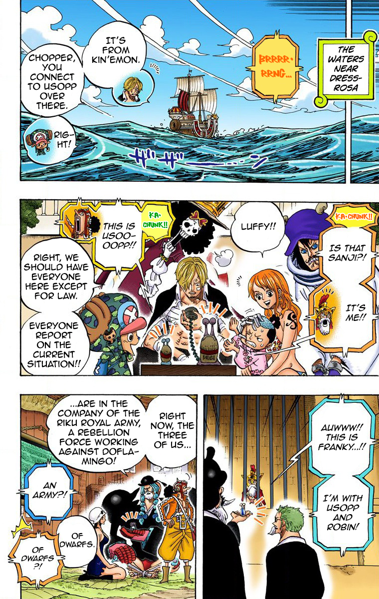 One Piece (Official Colored) Chapter 729 page 11 - 