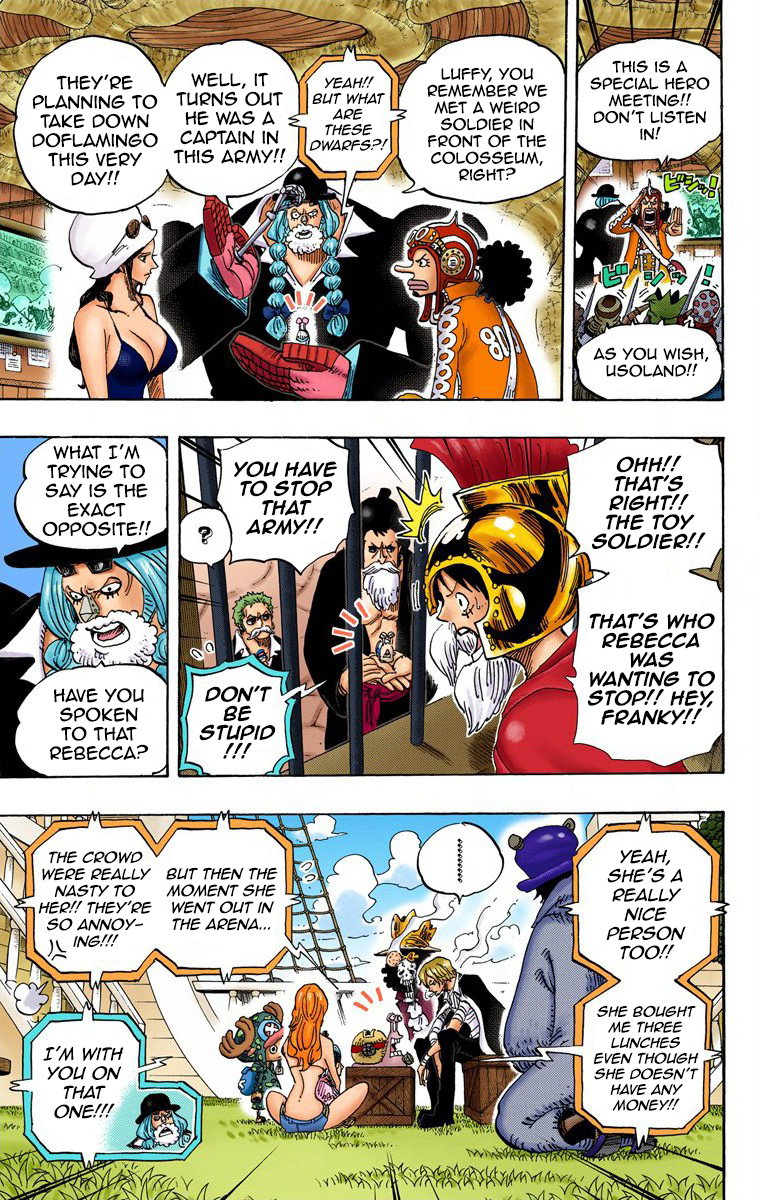 One Piece (Official Colored) Chapter 729 page 12 - 
