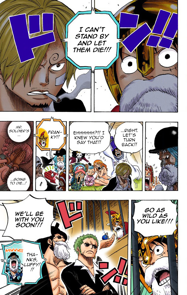 One Piece (Official Colored) Chapter 729 page 14 - 