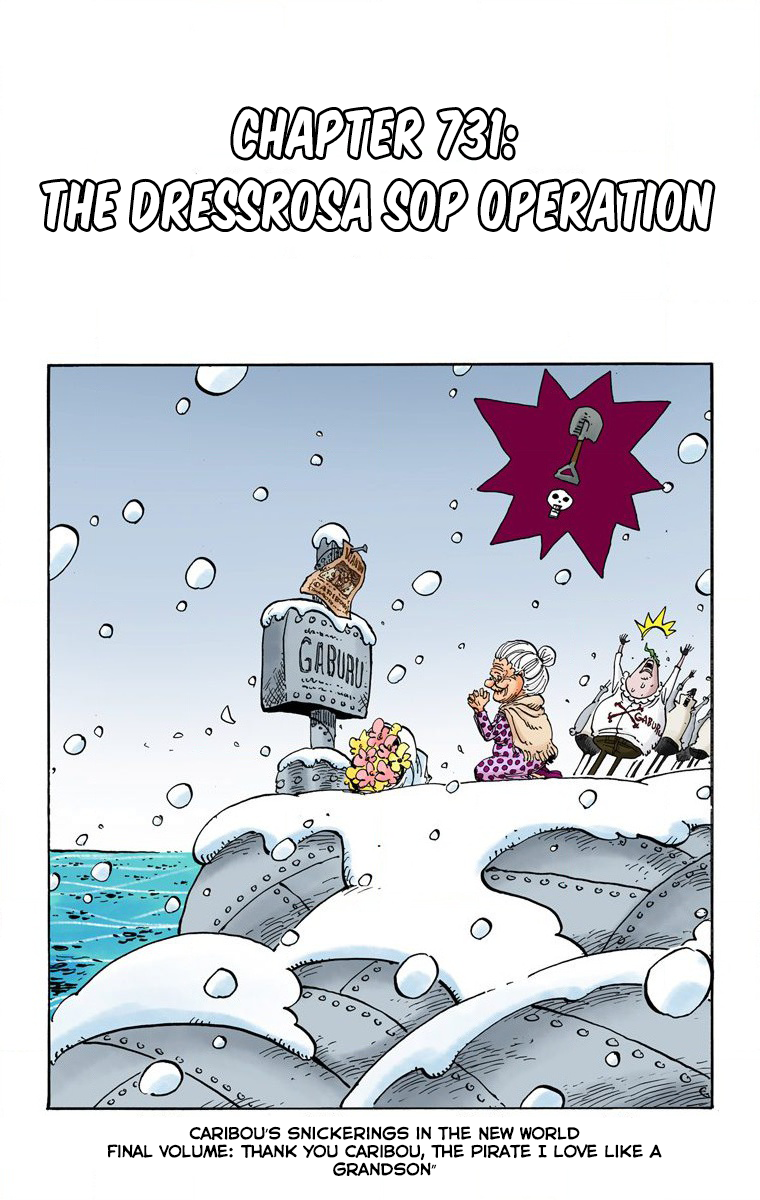 One Piece (Official Colored) Chapter 731 page 2 - 