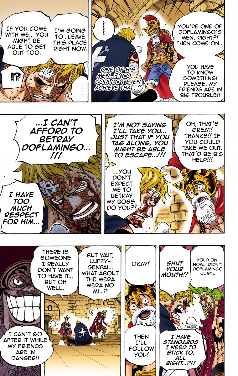 One Piece (Official Colored) Chapter 731 page 14 - 