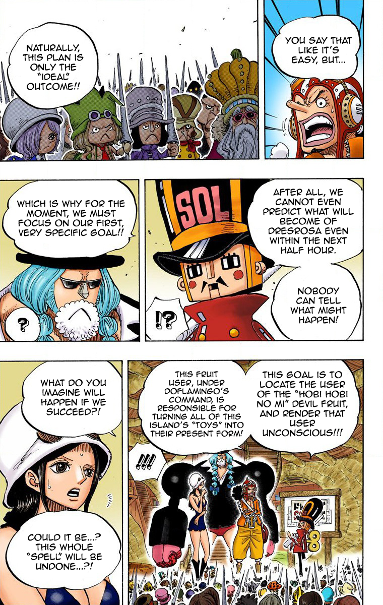 One Piece (Official Colored) Chapter 731 page 8 - 