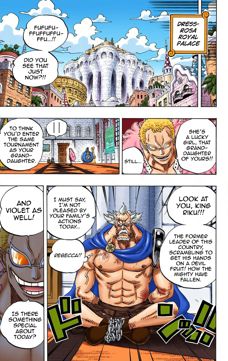 One Piece (Official Colored) Chapter 734 page 15 - 