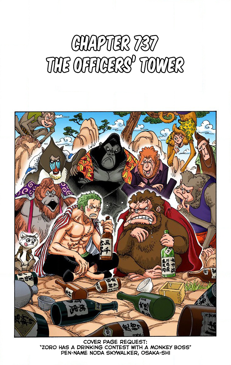 One Piece (Official Colored) Chapter 737 page 2 - 