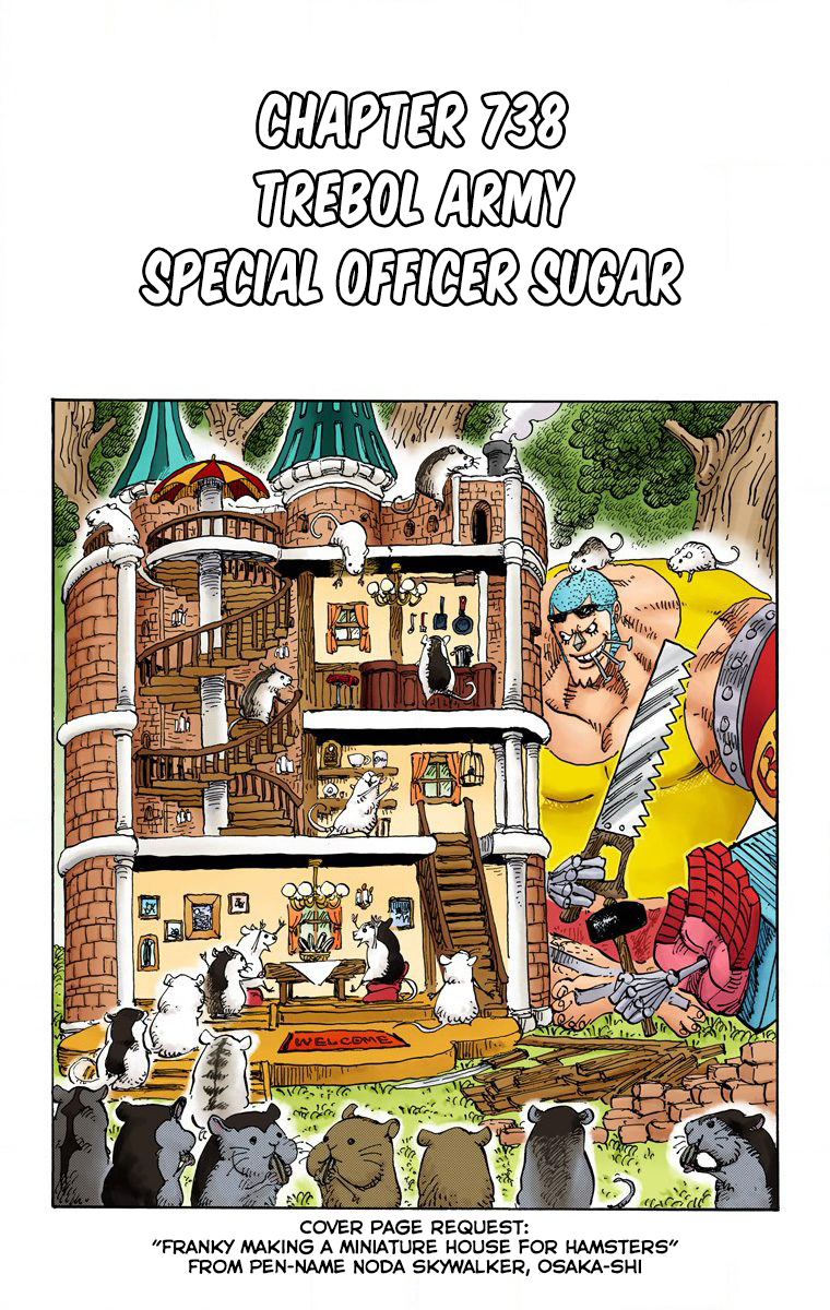 One Piece (Official Colored) Chapter 738 page 2 - 