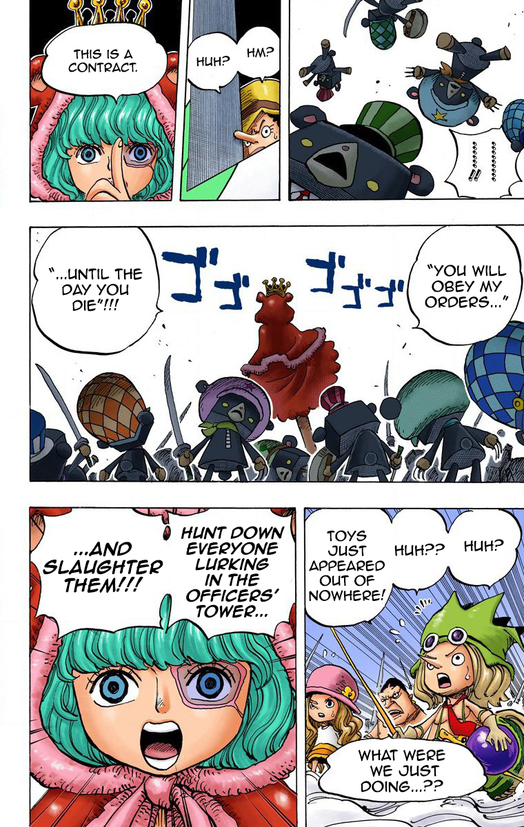 One Piece (Official Colored) Chapter 738 page 14 - 