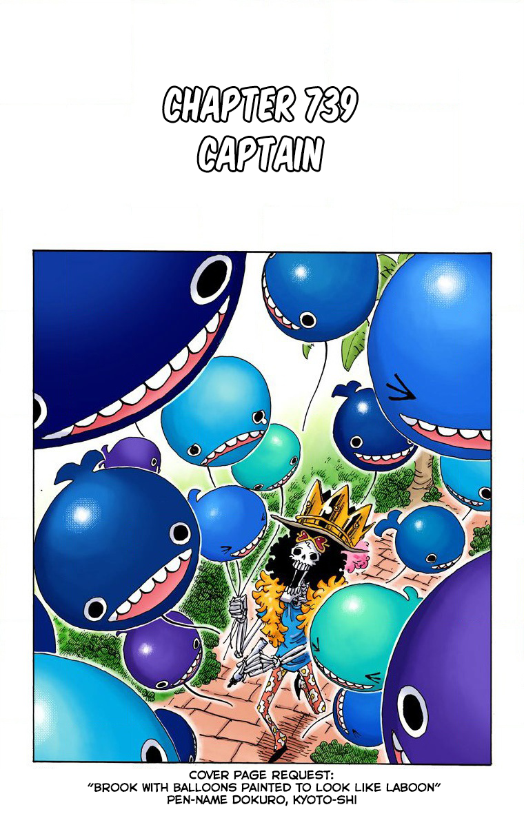 One Piece (Official Colored) Chapter 739 page 2 - 