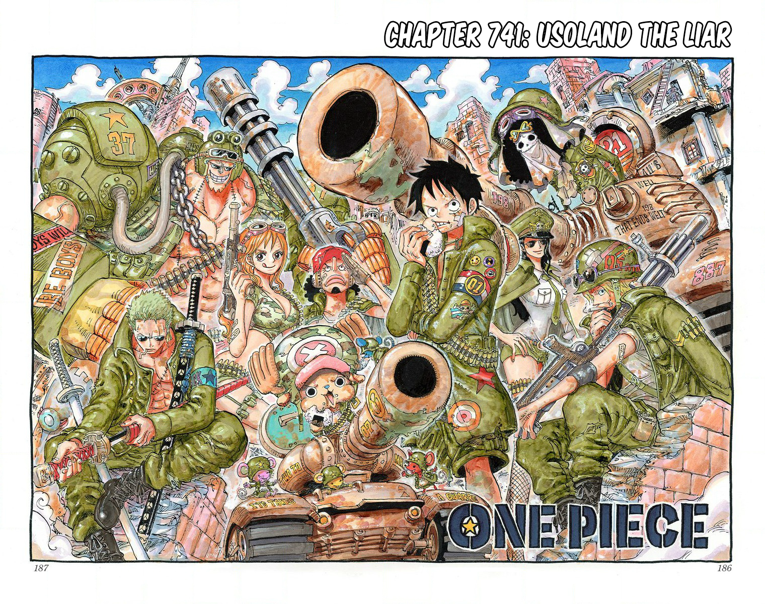 One Piece (Official Colored) Chapter 741 page 2 - 