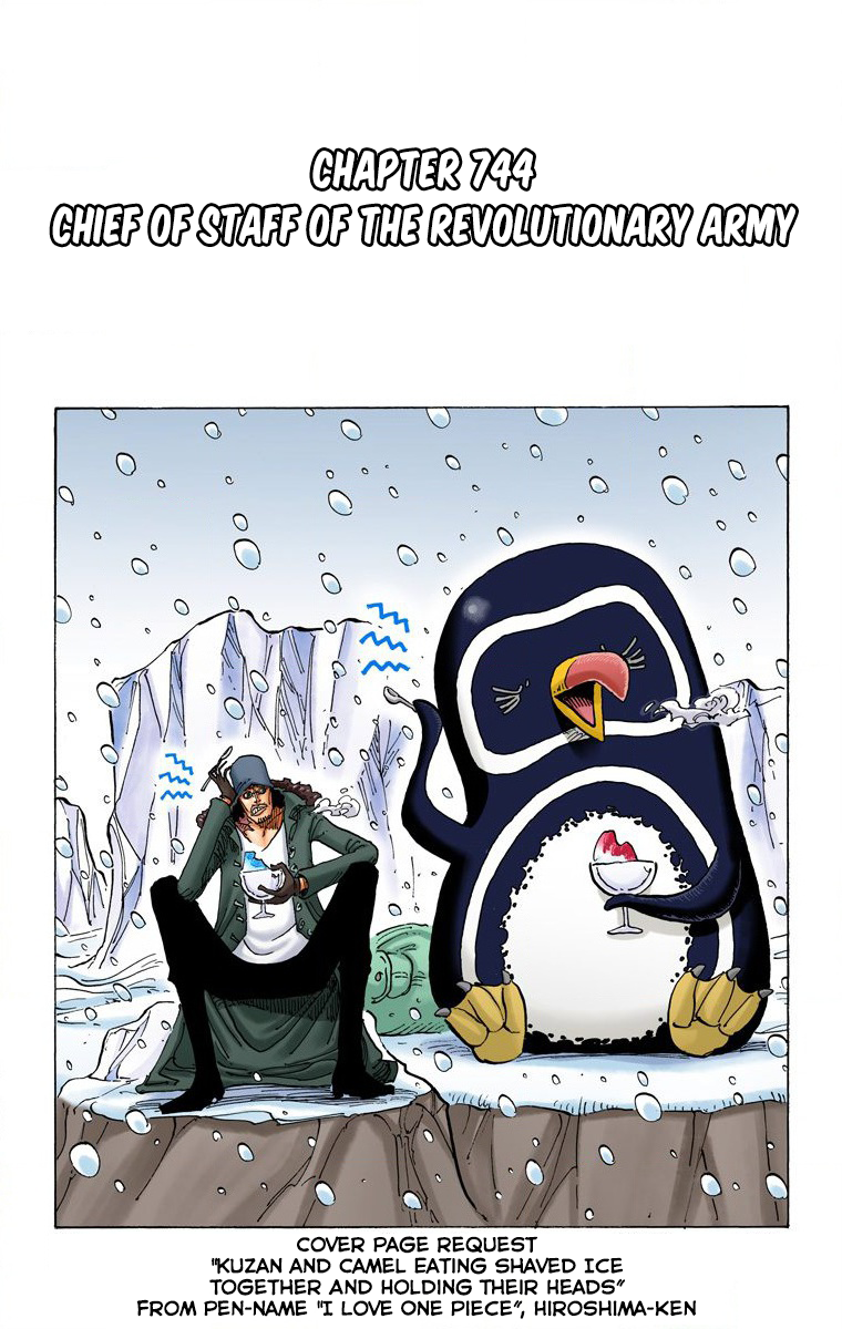 One Piece (Official Colored) Chapter 744 page 2 - 