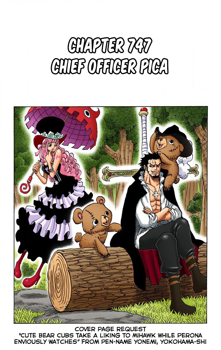 One Piece (Official Colored) Chapter 747 page 2 - 