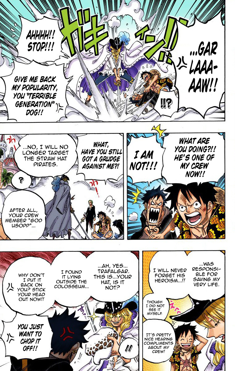 One Piece (Official Colored) Chapter 748 page 7 - 