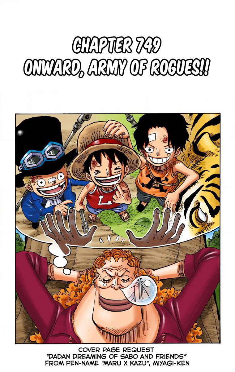 One Piece (Official Colored) Chapter 749 page 2 - 